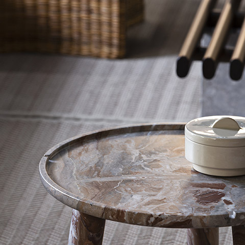 exteta stone side table in situ