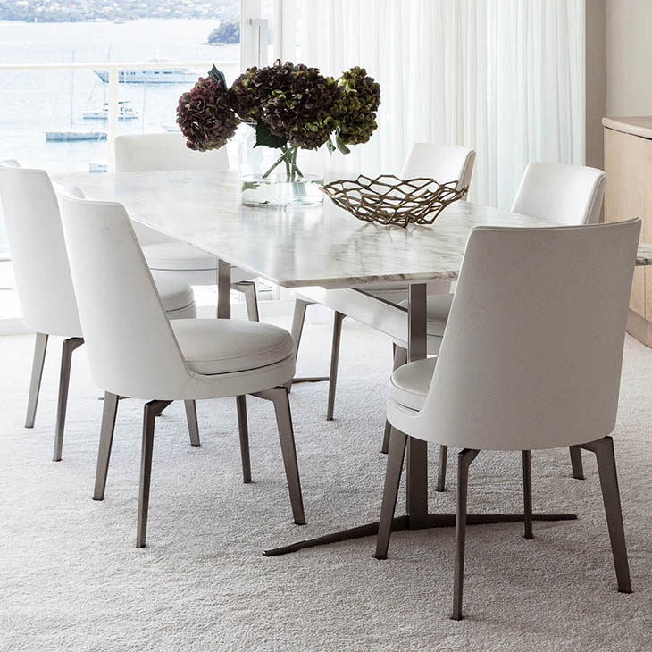 flexform feel good dining chairs in situ