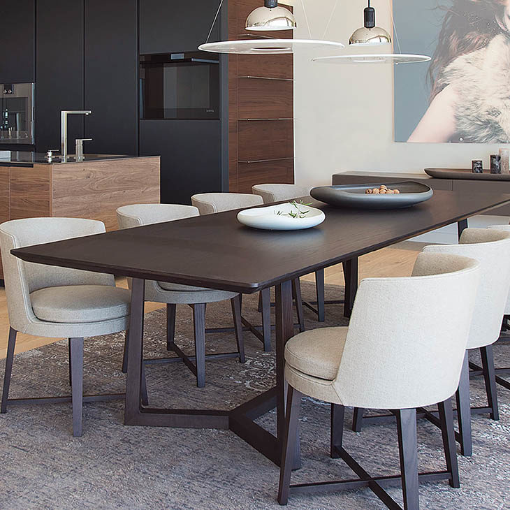 flexform feel good dining chairs in situ