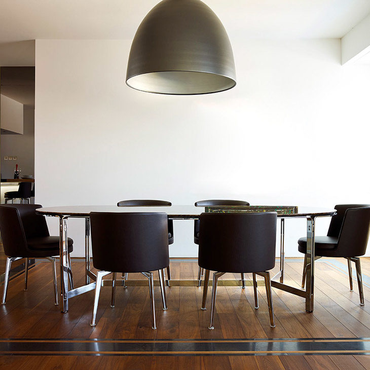 flexform feel good dining chairs in situ