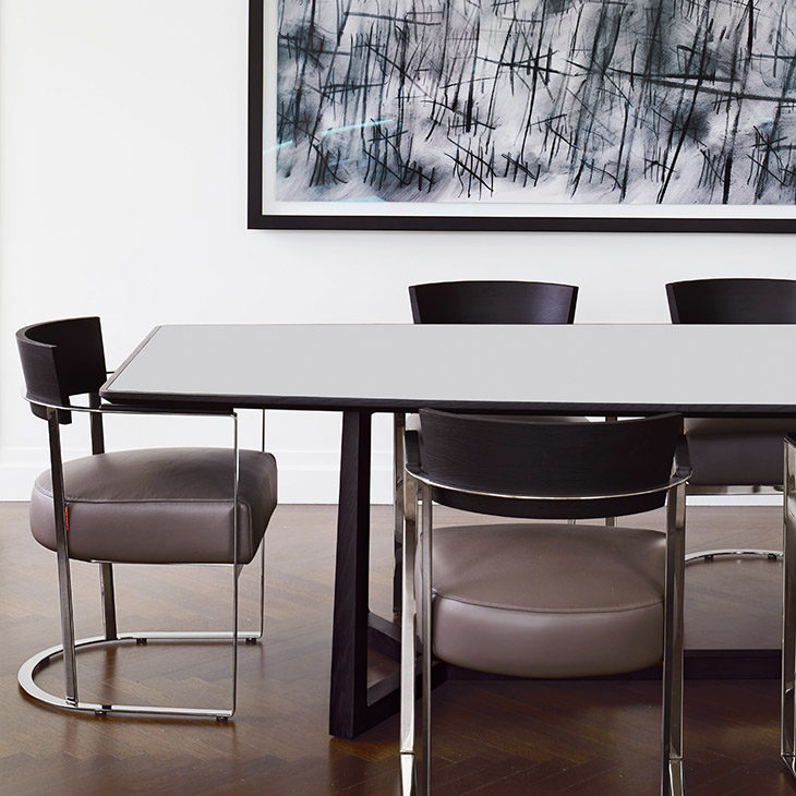 flexform gipsy dining table in situ