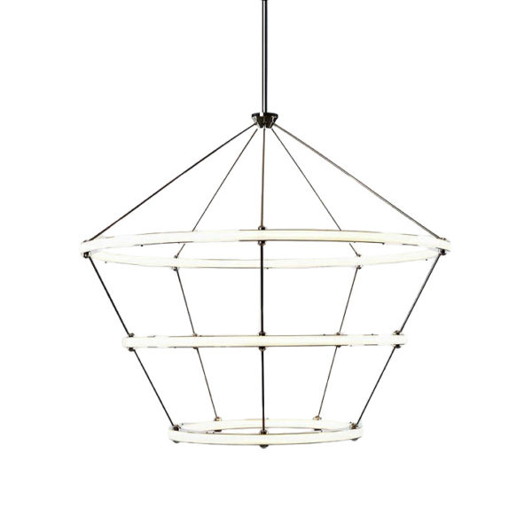 roll & hill halo pendant light 3 rings