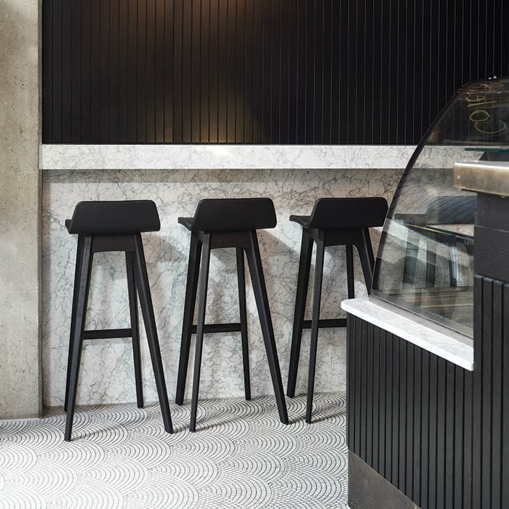 zeitraum morph bar stools in situ