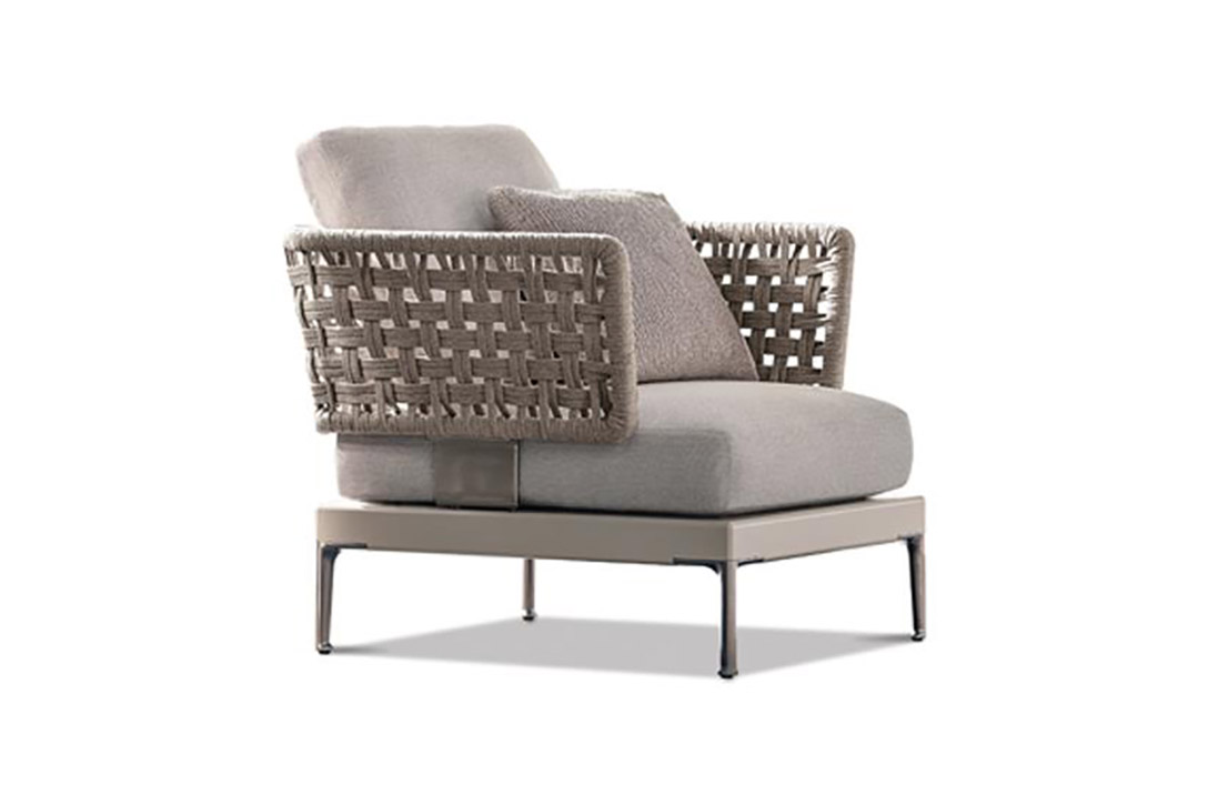 minotti patio small outdoor armchair