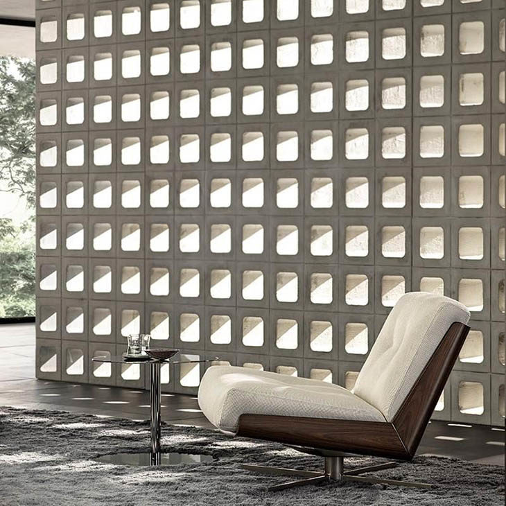 minotti daiki lounge chair in situ