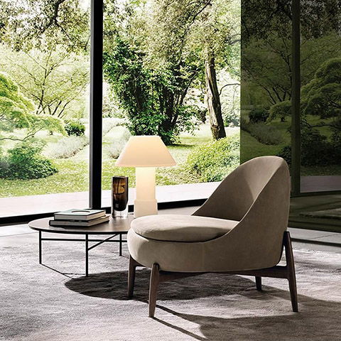 minotti sendai armchair in situ