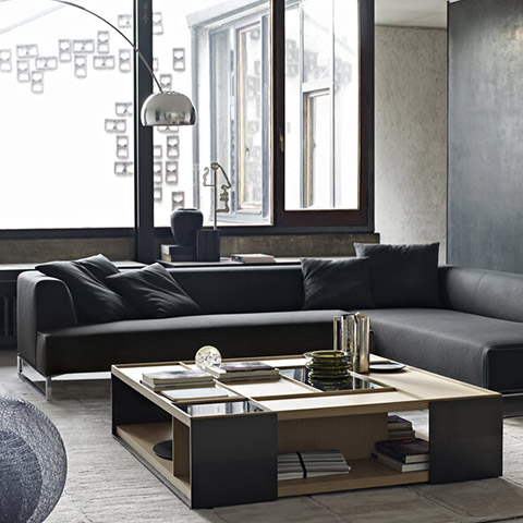 b&b italia surface coffee table in situ
