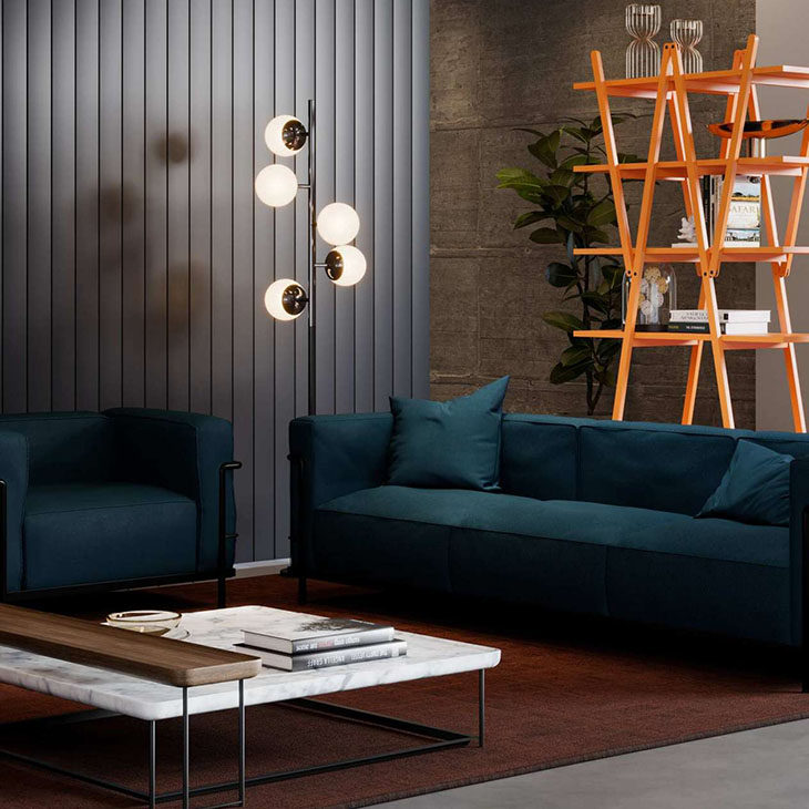 cassina torei coffee tables in situ