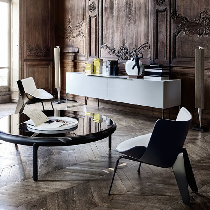 b&b italia do-maru armchairs in situ