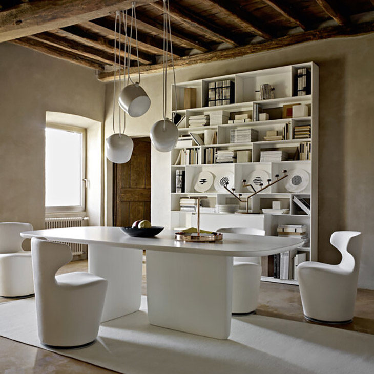 b&b italia mini papilio armchairs in situ