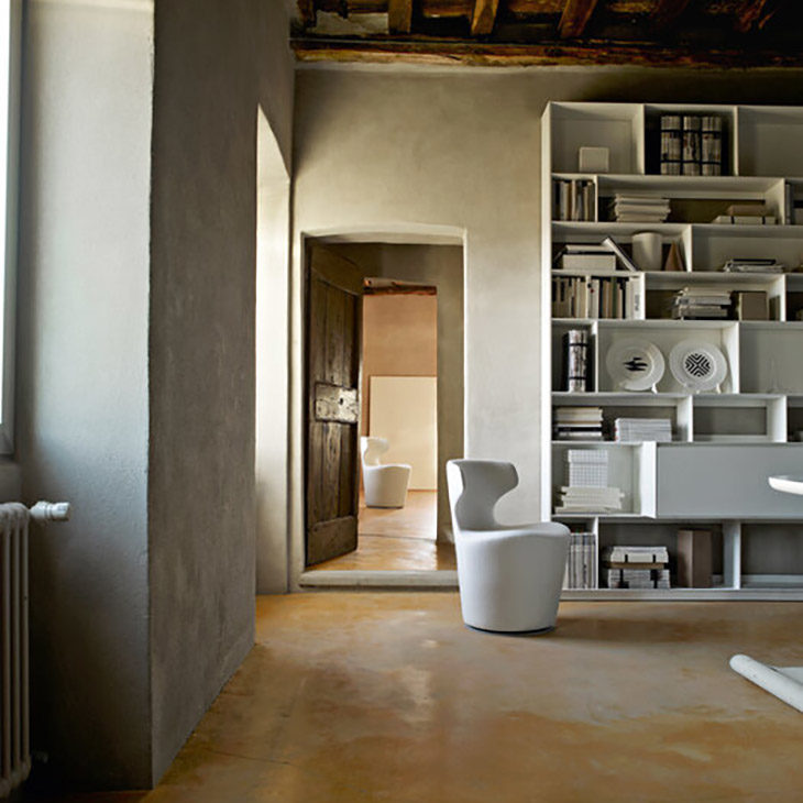 b&b italia mini papilio armchairs in situ
