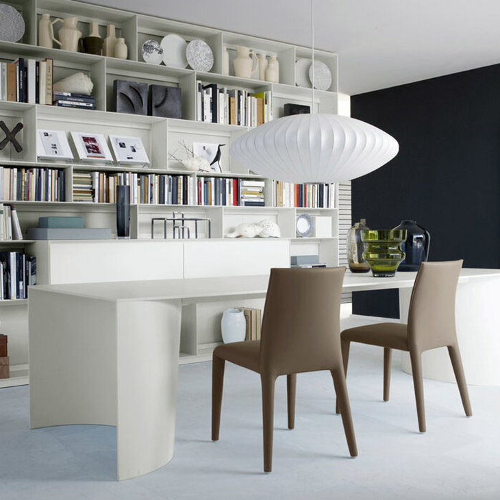 b&b italia vol au vent large dining chairs in situ