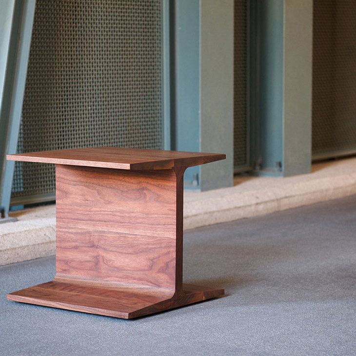 de la espada i-beam side table in situ