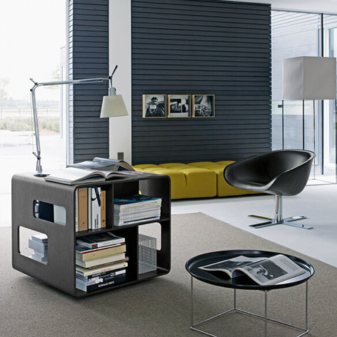 b&b italia fat fat side table in situ