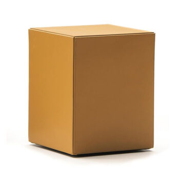 Solid Saddle Hide Side Table