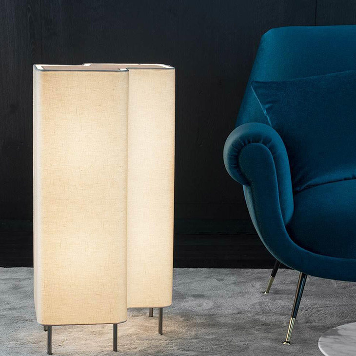 minotti blanche floor lamp in situ