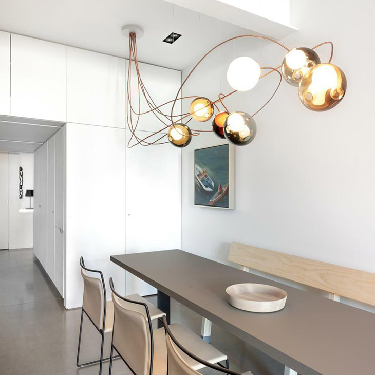 bocci 28 series copper pendant light in situ