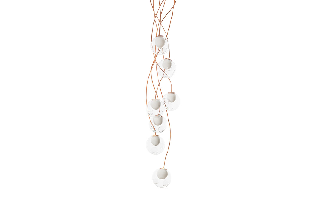 bocci 28 series copper pendant light