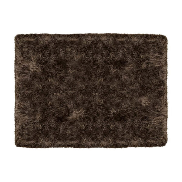 minotti alps rug moka sheepskin