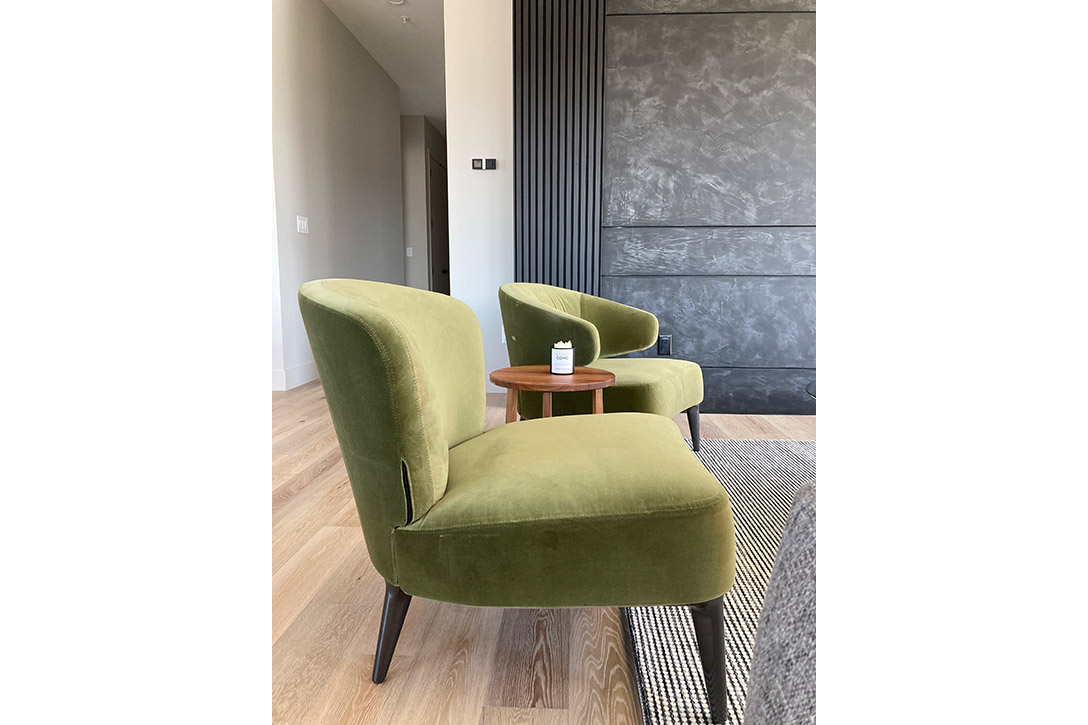 minotti aston armchairs on sale at studio como bozeman