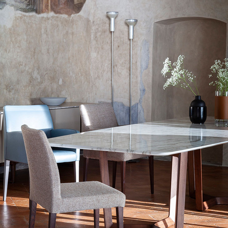 poltrona frau liz dining chair in situ