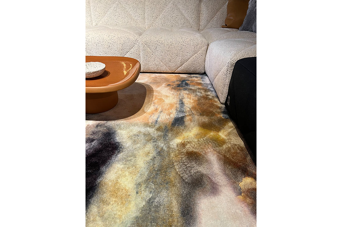 moooi walking on clouds rug in situ