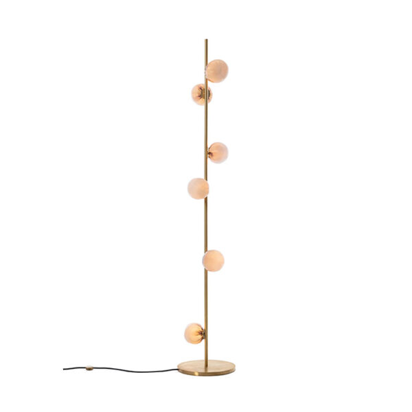 bocci 84.6 stem floor lamp brass on