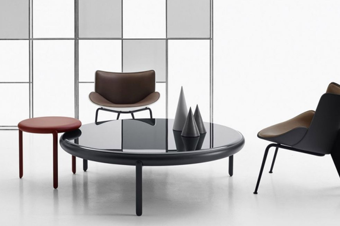 b&b italia maru side table and coffee table