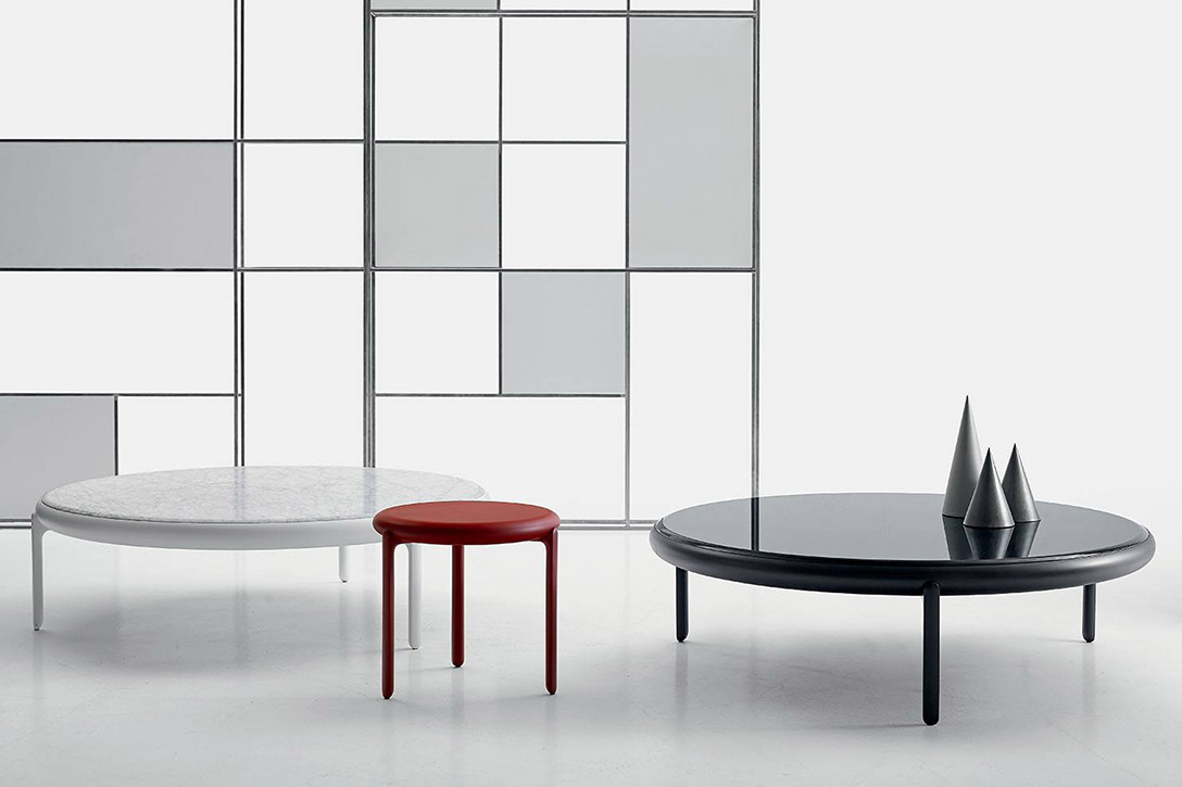 b&b italia maru side table and coffee tables