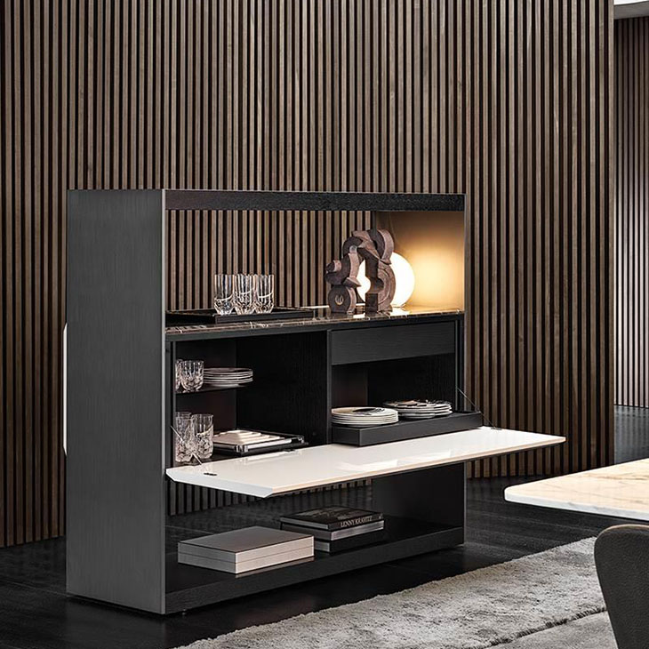 minotti carson dine sideboard in situ