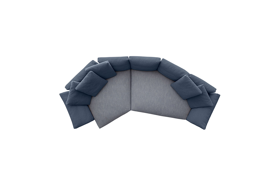 b&b italia dambo sofa bird's eye view