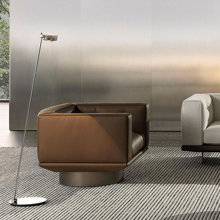 minotti sally armchair in situ