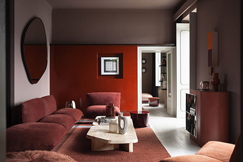baxter aura sofa at casa sul lago