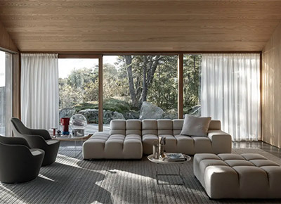 b&b italia tufty time sofa in situ