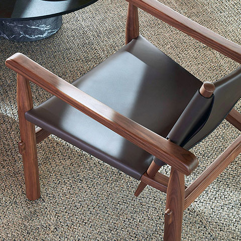 cassina doron hotel armchair in situ