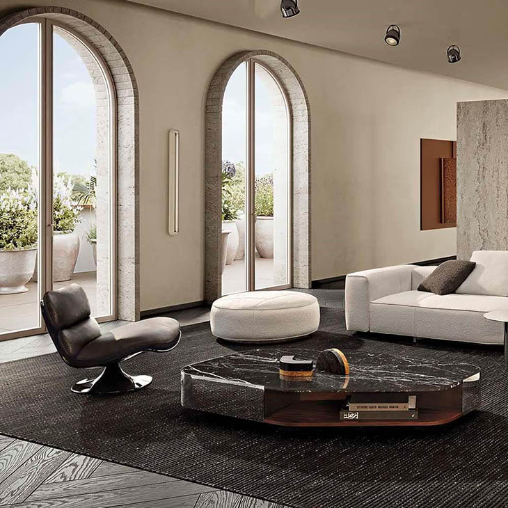 minotti patti armchair in situ