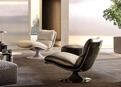 minotti pattie armchairs in situ