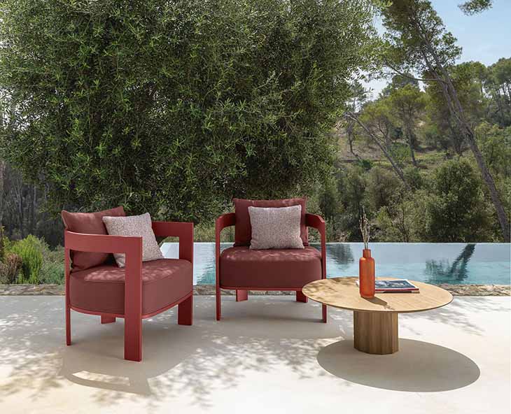 talenti argo alu outdoor furniture collection in situ