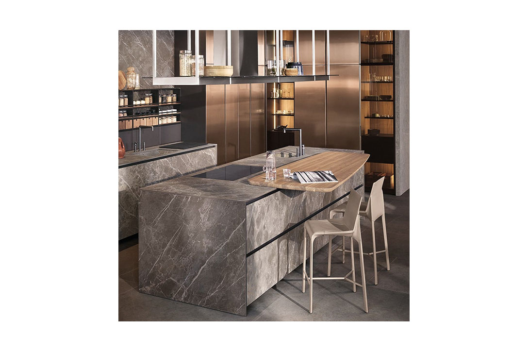 poliform alea pro kitchen in situ