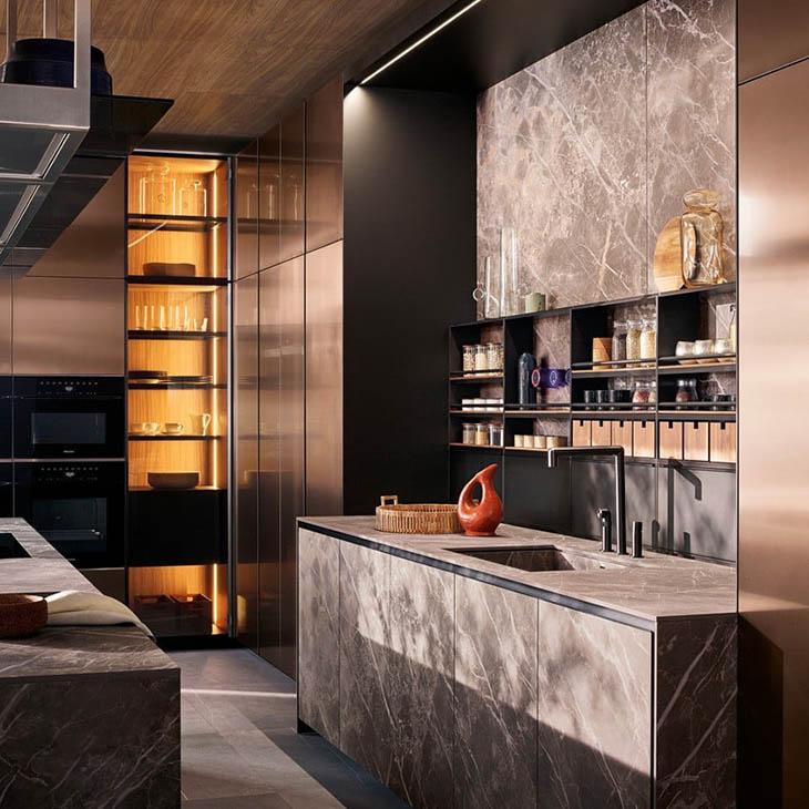 poliform alea pro kitchen in situ