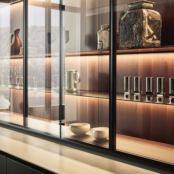 poliform artex pro kitchen in situ