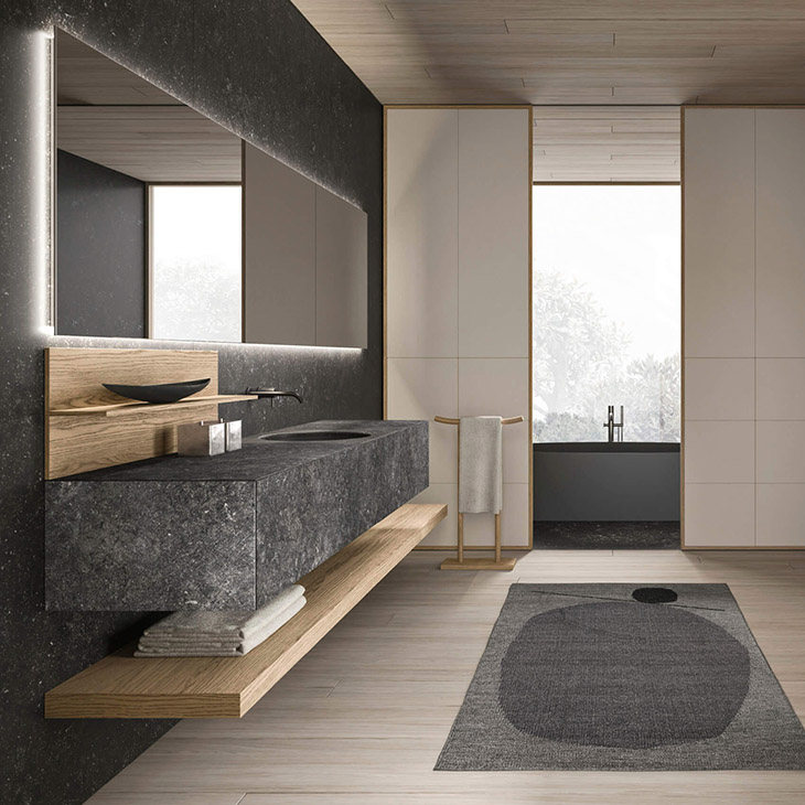 noorth azuco bathroom collection in situ