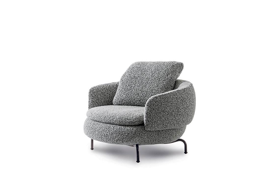 minotti vivienne armchair fixed
