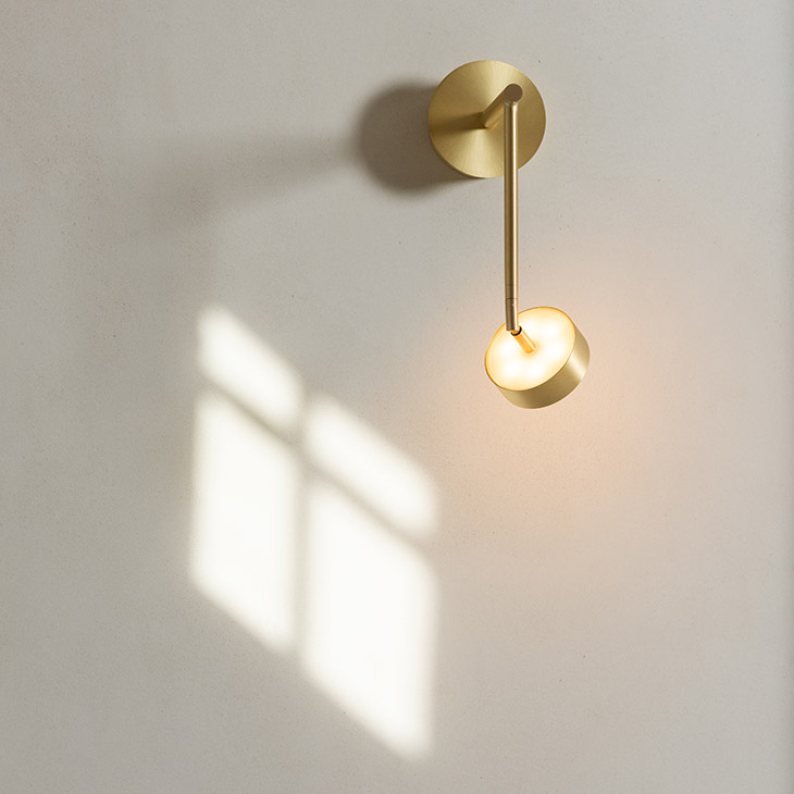 giopato & coombes softspot wall light vertical 27 in situ