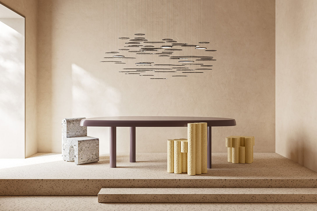 giopato & coombes bruma chandelier in situ
