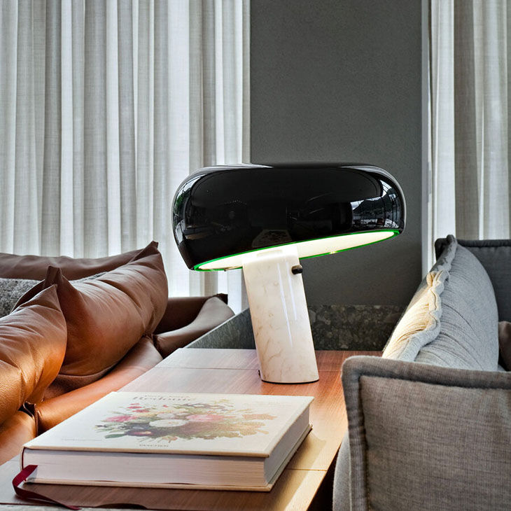 flos snoopy table lamp in situ