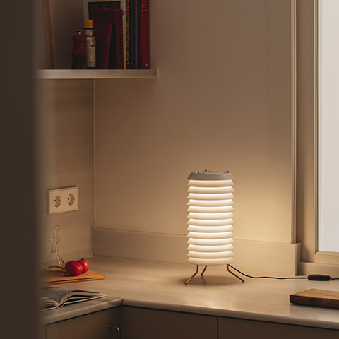 santa & cole maija table lamp in situ