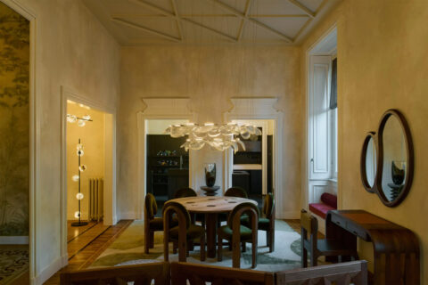 bocci 141 series pendant in a milan apartment