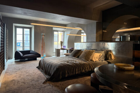 henge bedroom furniture display at salone 2026