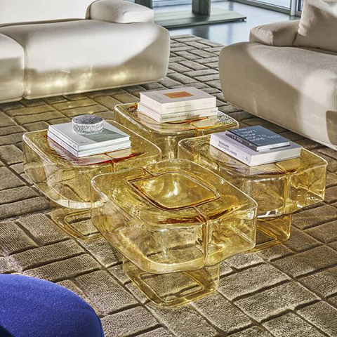 cassina fluid joinery side tables in situ